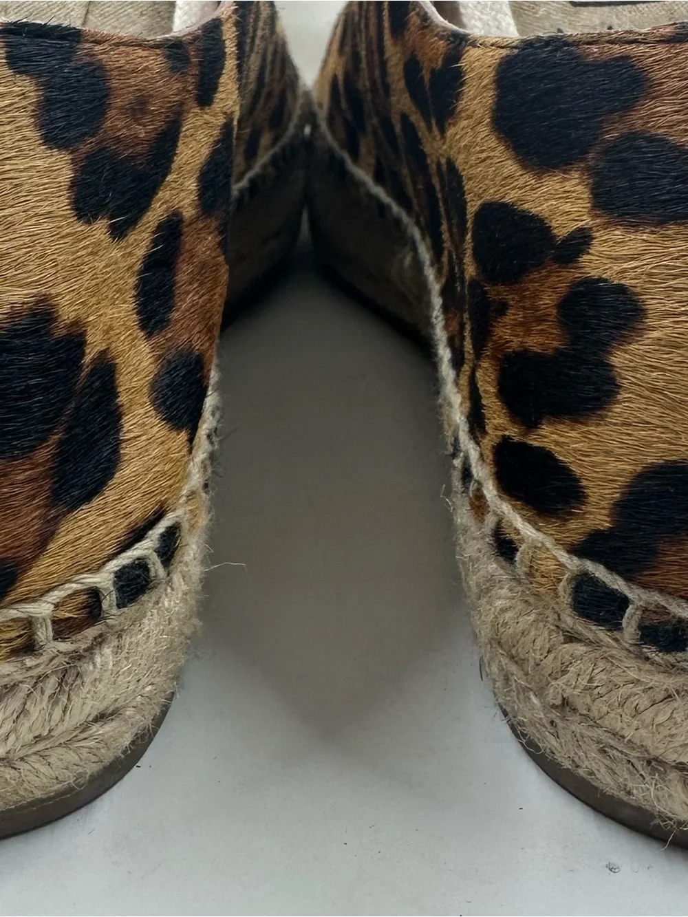 J.Crew Leopard Calf Hair Espadrille Sneakers NSize 11